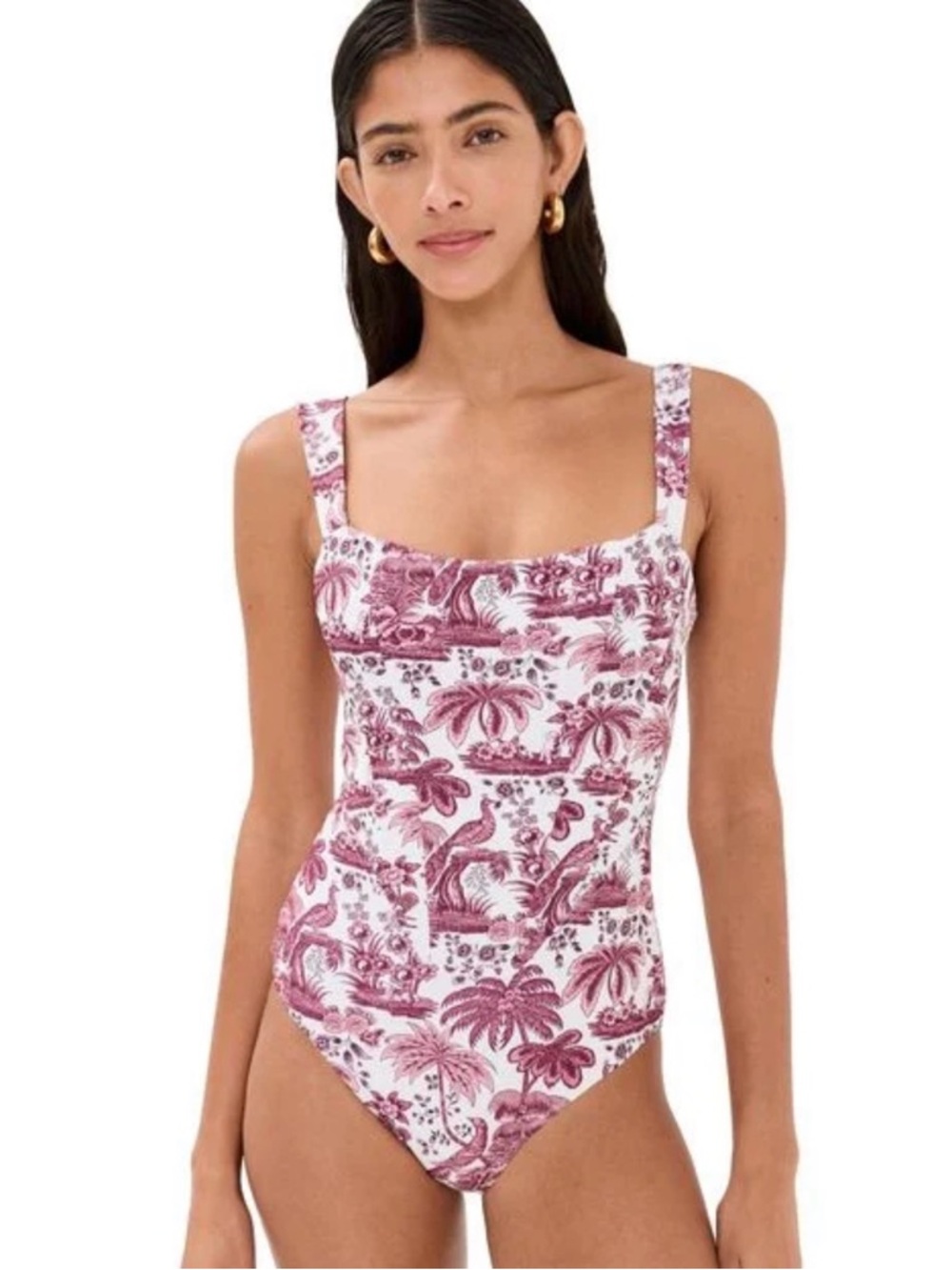 NWT ADELAIDE ONE PIECE | BORDEAUX TOILE - BORDEAUX TOILE / XS